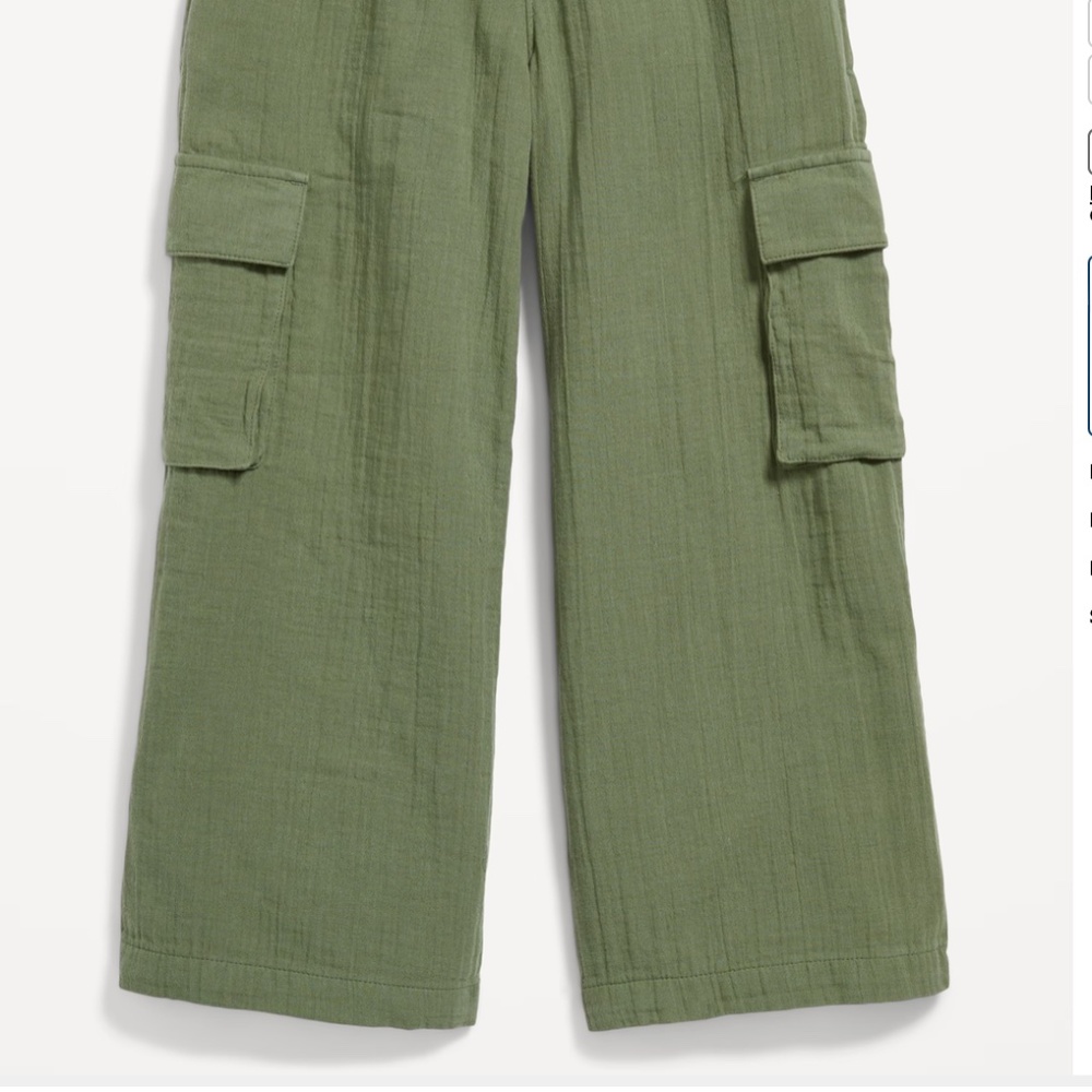 Old Navy Olive Cargo Pants - Picture 4 of 10